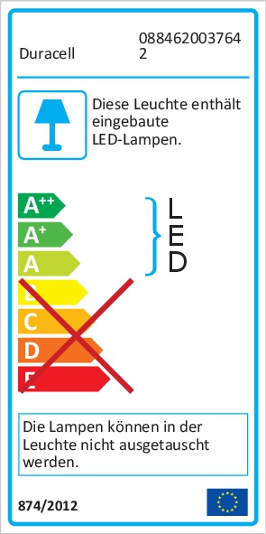Duracell LED Flutlicht mit max. 800 Lumen und 10 Watt, inklusive einem Wandhalter und Bewegungsmelder