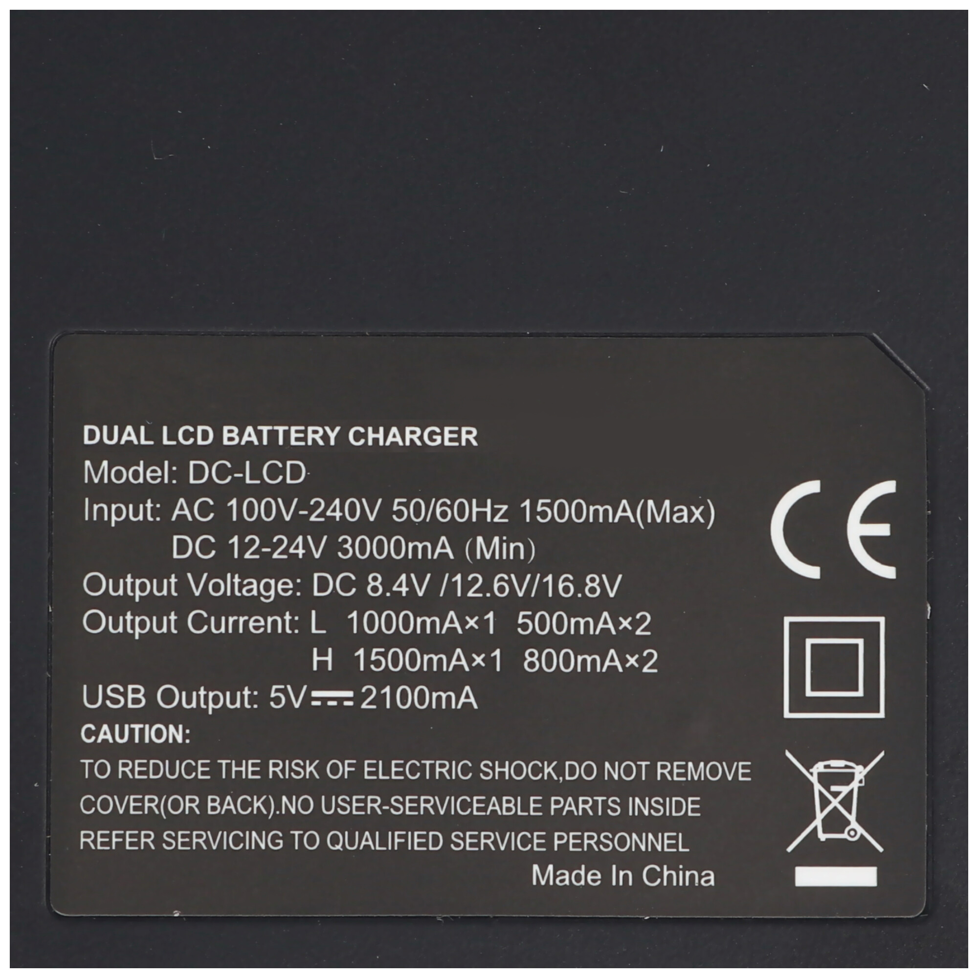 DUAL LCD Schnell-Ladegerät passend für Panasonic Akku CGR-D120, -D220, -D320