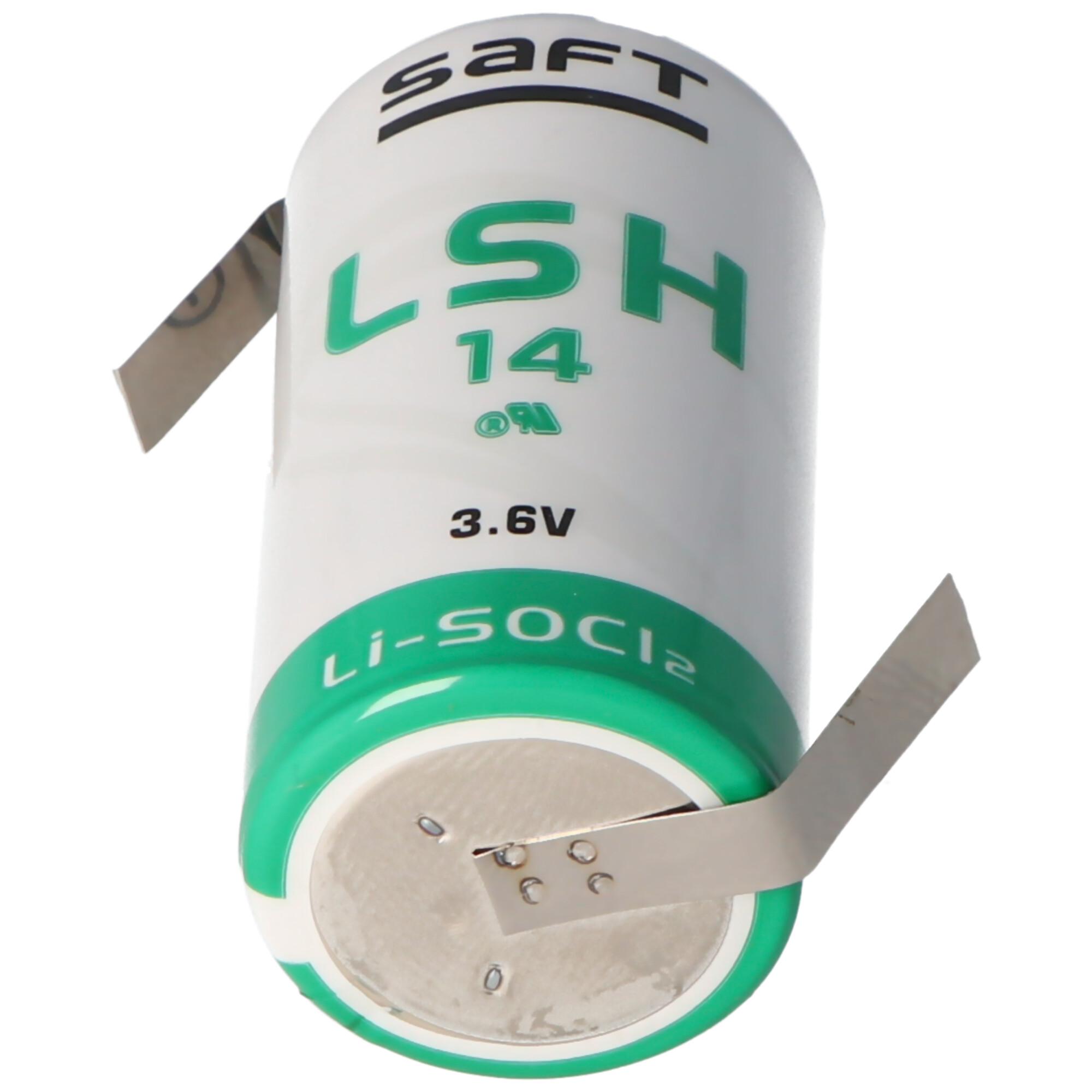 SAFT LSH14CNR Lithium Batterie 3.6V 5500mAh mit Lötfahnen in Z-Form