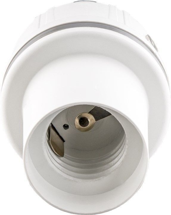 Goobay Lampenfassung E27 mit Sound- & Lichtsensor - ideal für Abstellräume, Dachböden, Keller, Garagen, Flure oder Treppen