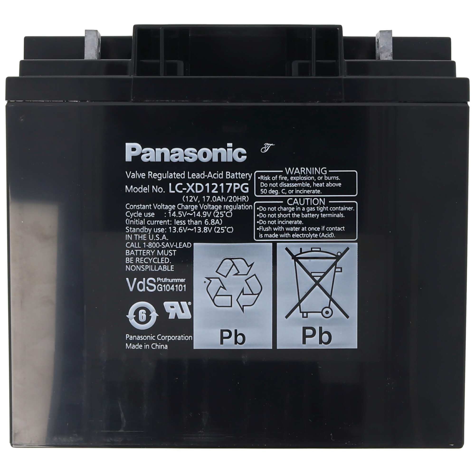 Panasonic LC-XD1217PG Akku 12 Volt 17Ah