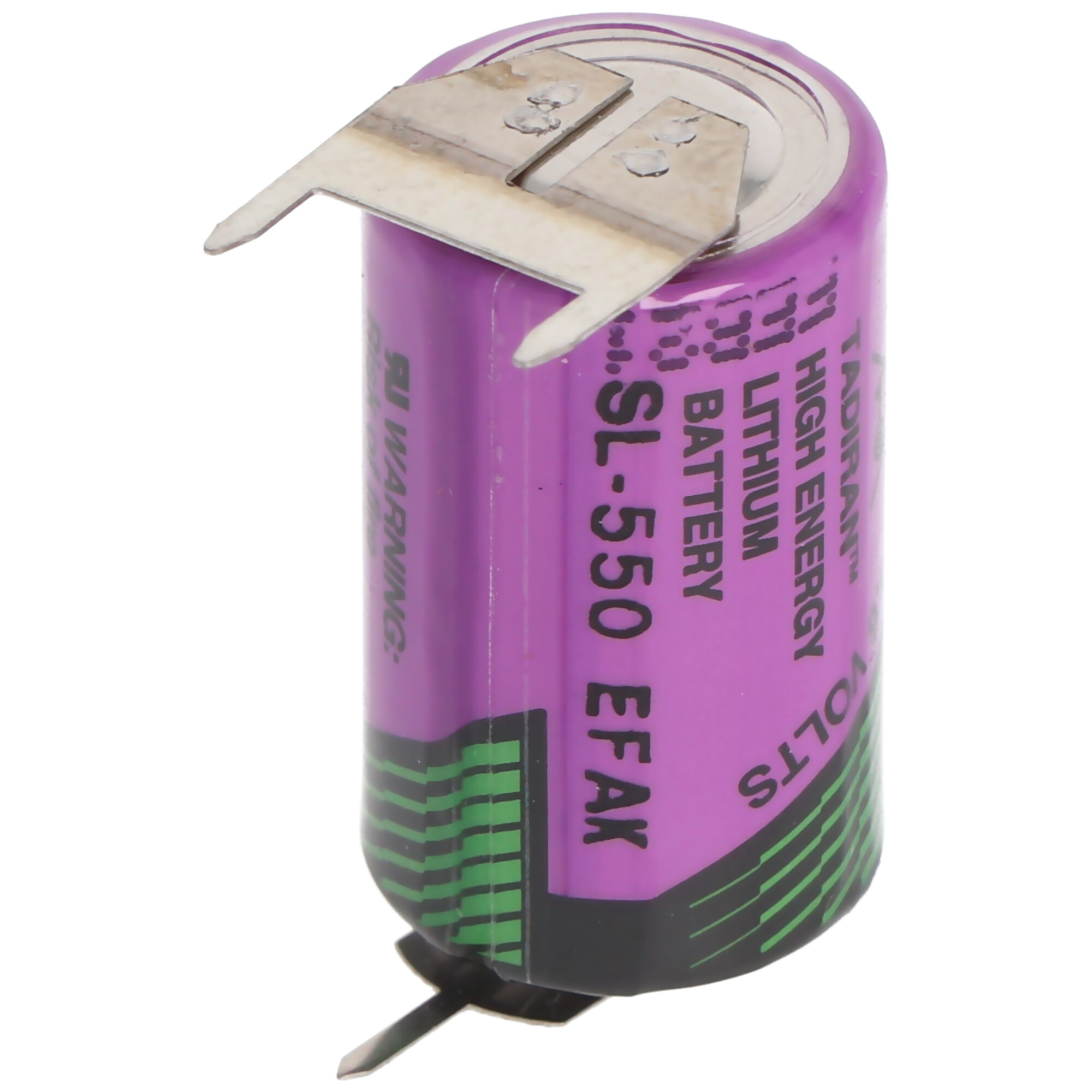 Tadiran LTC SL-550/PT Lithium-Thionylchlorid Batterie 1/2AA mit Printanschluss +/-- mit 10mm Rastermaß
