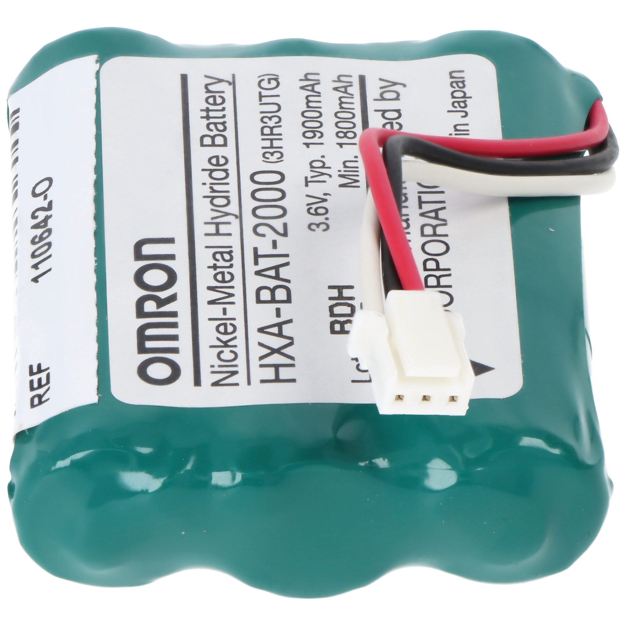 Original NiMH Akku passend für Omron Healthcare HBP-1300 HPM-1300 Blutdruckmessgerät Typ HXA-BAT2000 9065797-O 3,6 Volt 1,9 Ah