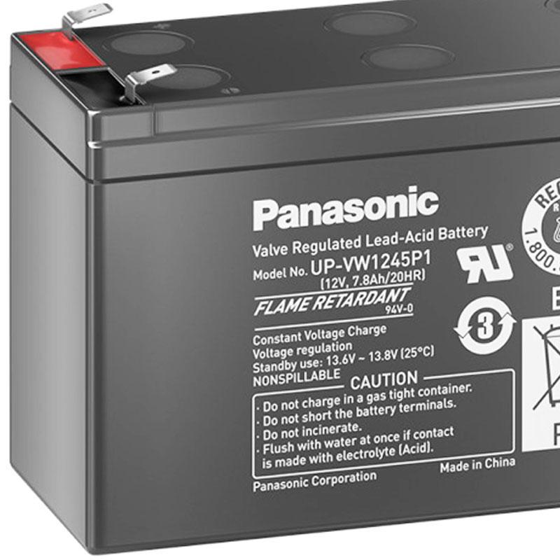 Panasonic UP-VW1245P1 Akku PB 12Volt 7,8 Ah (früher 9Ah) mit Faston 6,3mm Steckkontakten
