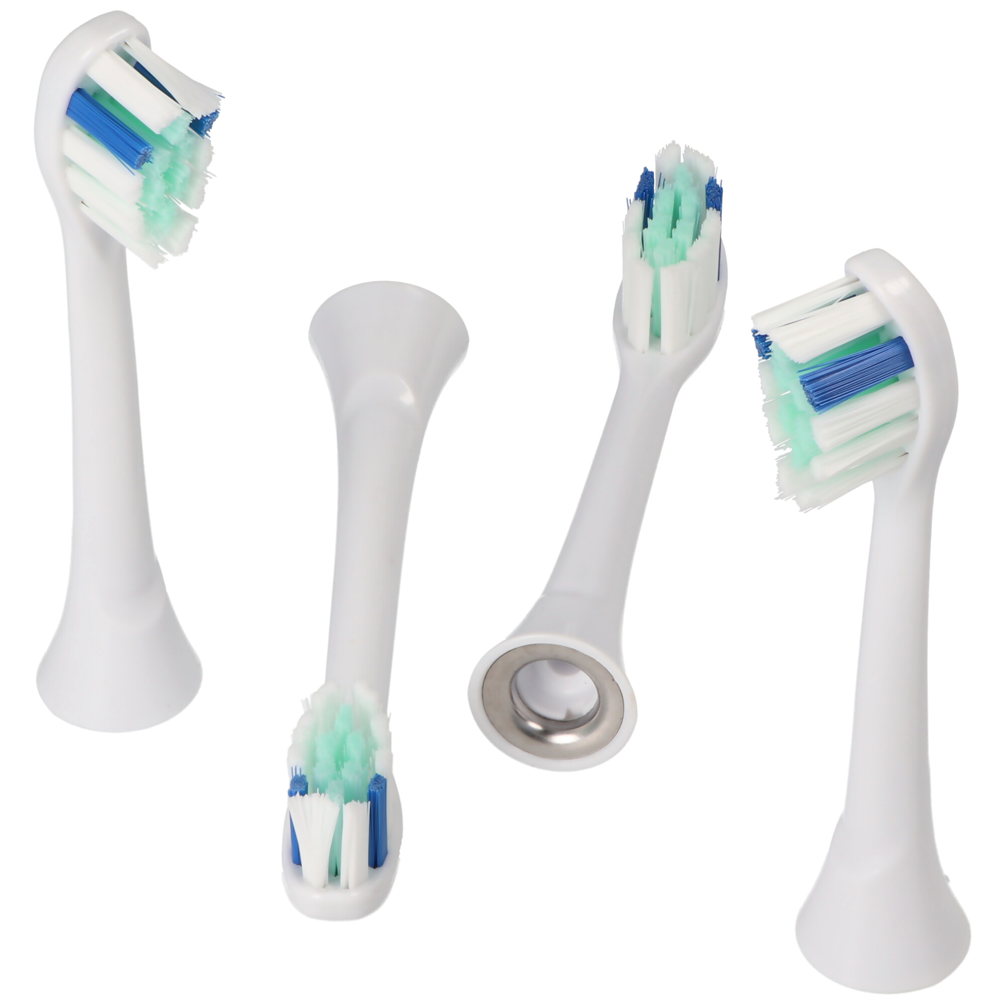 4 Stück Deep Cleaning Brush Ersatz-Zahnbürstenkopf für elektrische Zahnbürsten von Philips, passend z.B. für Philips HX3 HX6 HX8 HX9 Serie