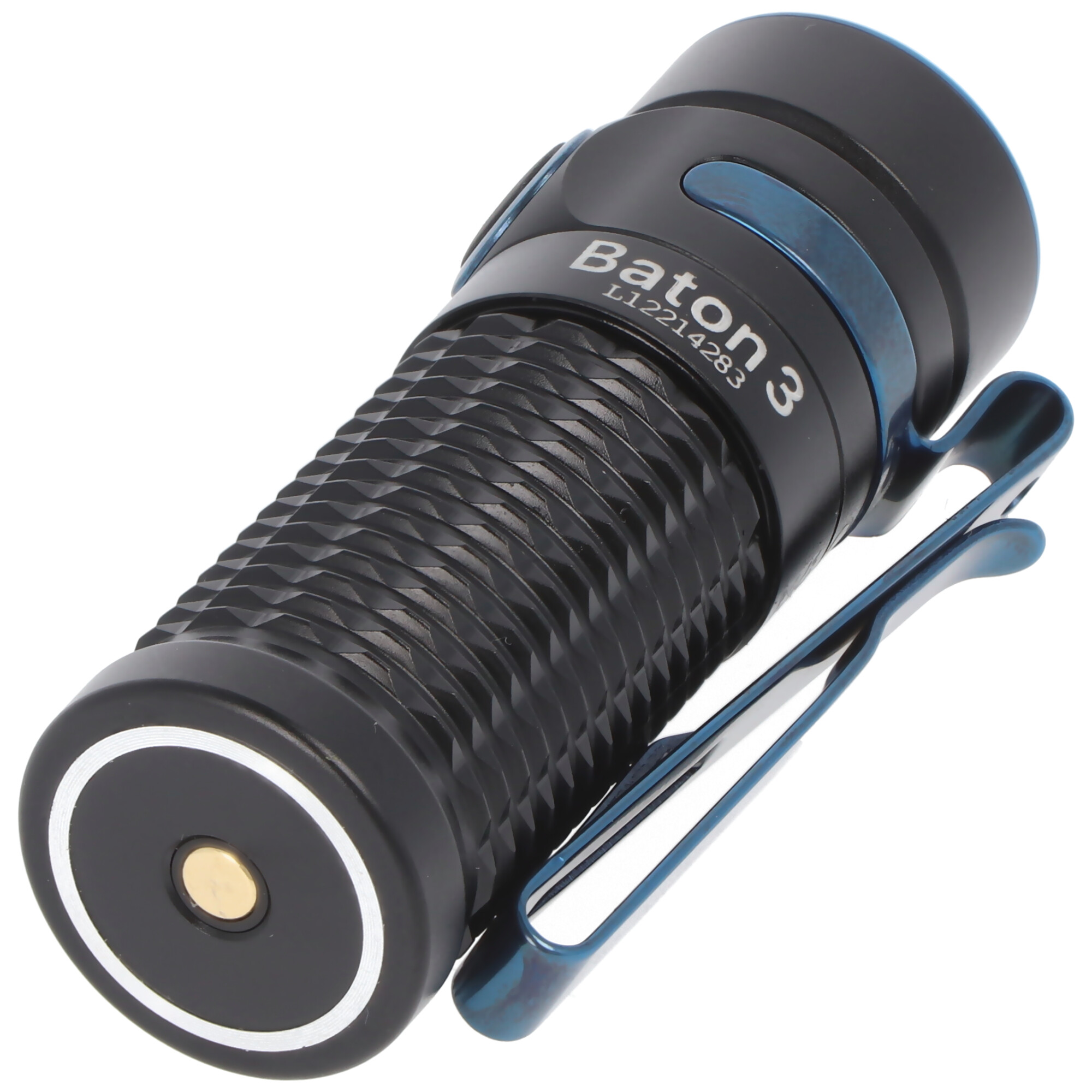 Olight Baton 3 Premium Edition, LED-Taschenlampe Baton 3 mit Ladecase schwarz, drahtloses Laden, inklusive Akku und Baton 3 Ladecase schwarz