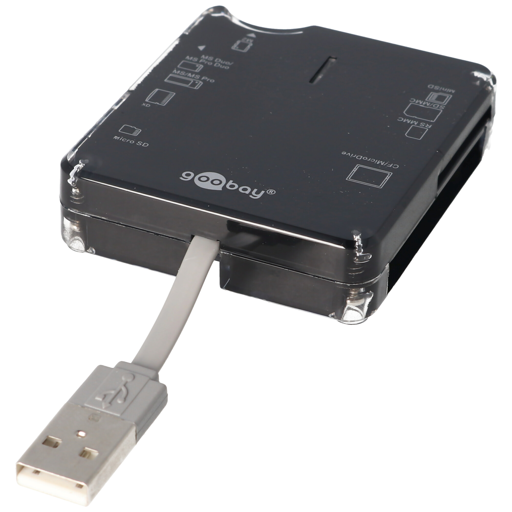 Cardreader All in 1 extern Kartenlesegerät USB 2.0 Hi-Speed, 6 Kartenschächte