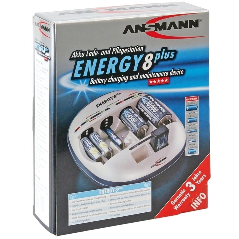 Ansmann Energy8 Plus High-Tech Tischladegerät