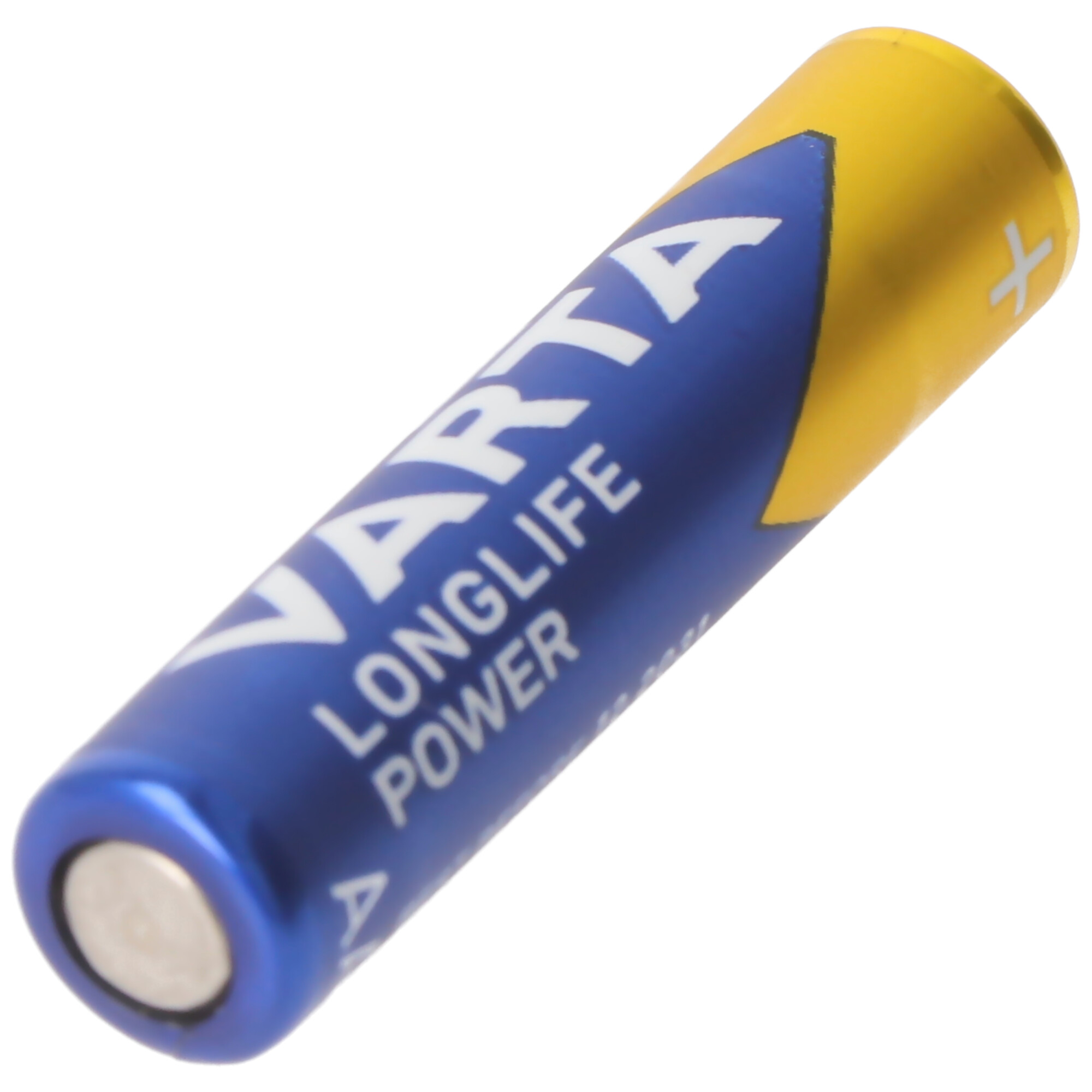 Varta Longlife Power (ehem. High Energy) Micro AAA 4903 Batterien 4er-Blisterkarte, Abmessungen 44,5x10,5mm