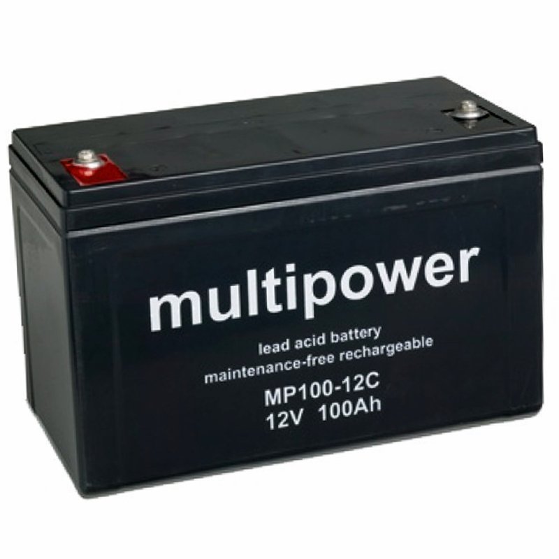 MP100-12C Multipower Bleiakku 12 Volt, 100Ah 338x170x212mm