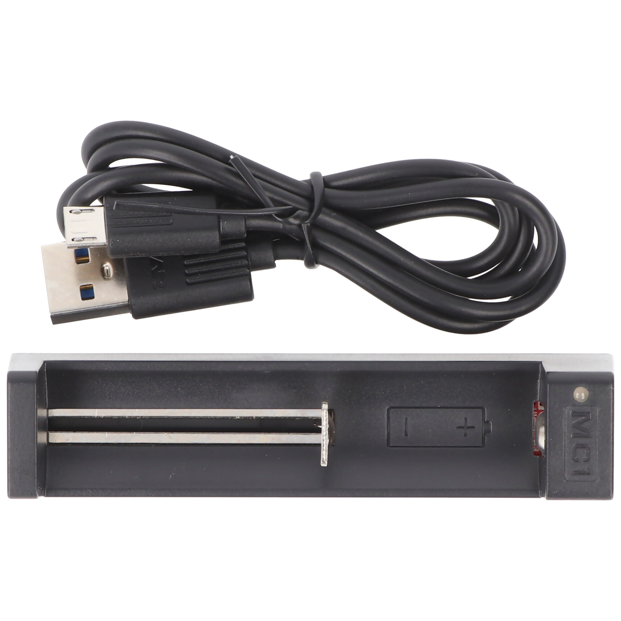 1-Schacht USB-Ladegerät mit bis zu 0,5Ah Ladestrom