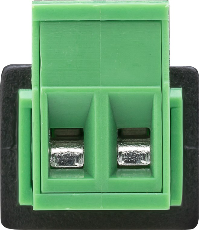 Goobay Terminal Block 2-pin > DC-Stecker (5,50 x 2,10 mm) - abnehmbare Schraubbefestigung, 2-teilig