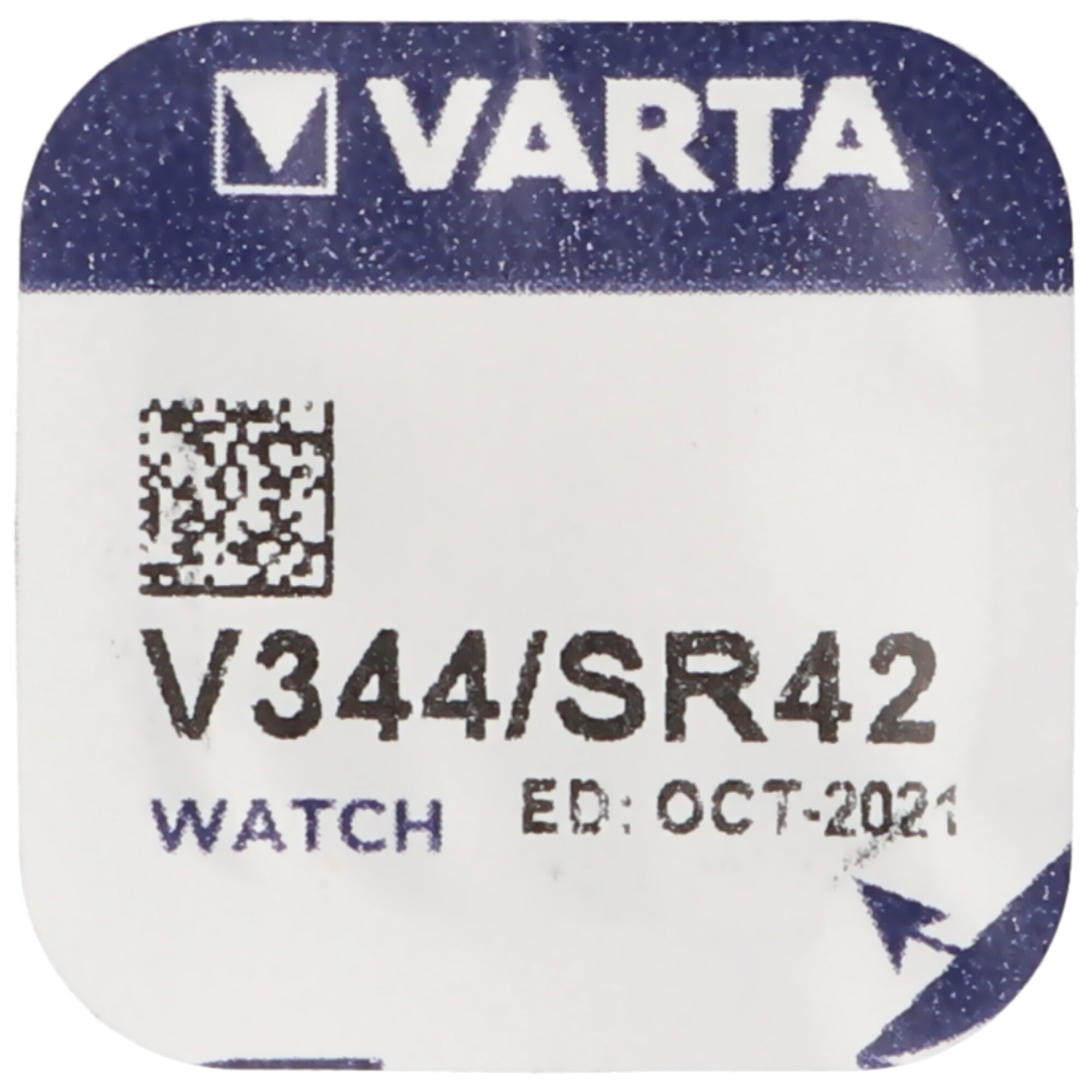 344, Varta V344, SR42, SR1136SW Knopfzelle für Uhren etc.