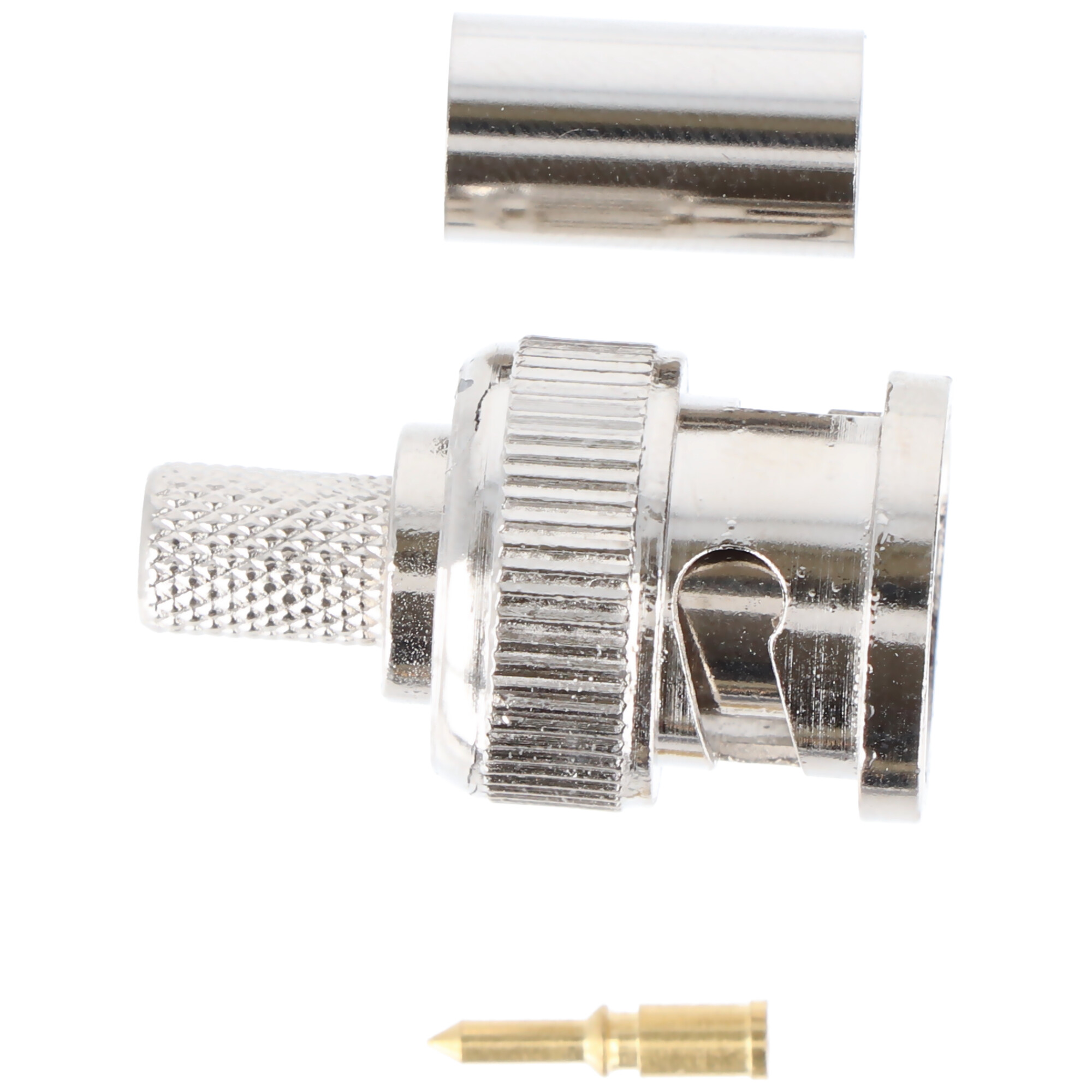 Goobay BNC-Crimpstecker - für RG59/U-Kabel, mit vergoldetem Pin