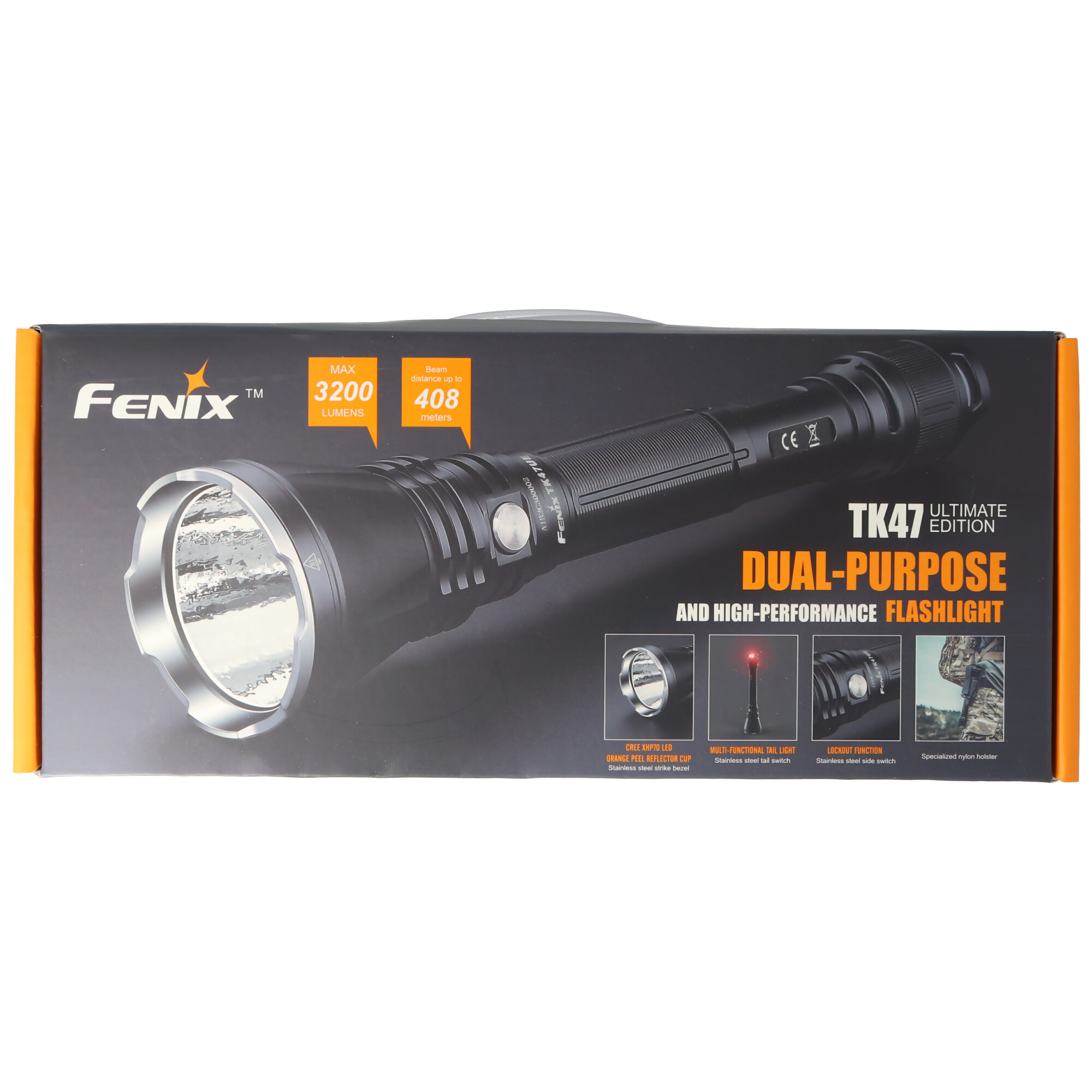 Fenix TK47UE LED Taschenlampe bis zu 3200 Lumen, Leuchtweite max. 700 Meter
