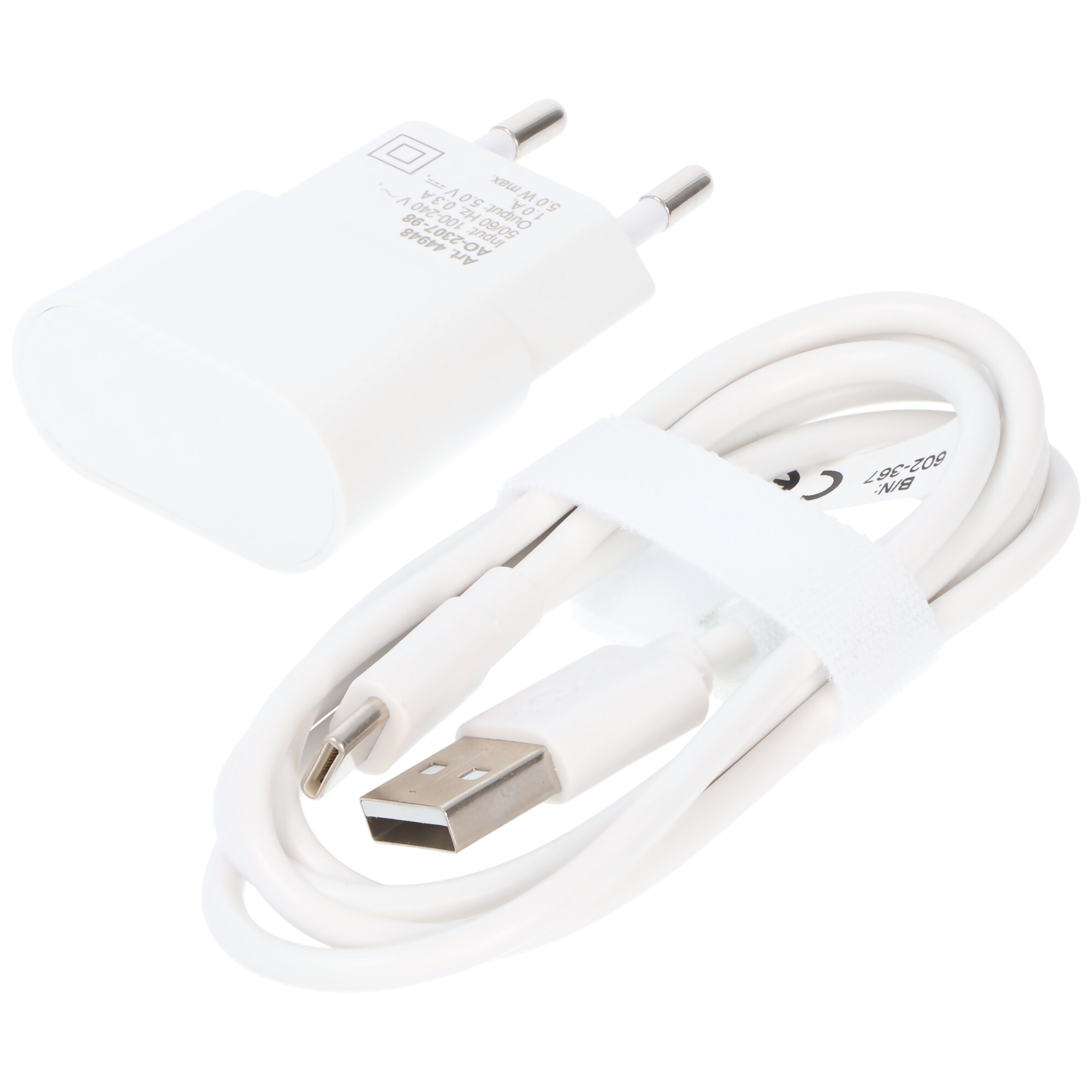 Goobay USB-C™ Ladeset 1 A - Netzteil mit Type-C™  Kabel 1m (weiß)