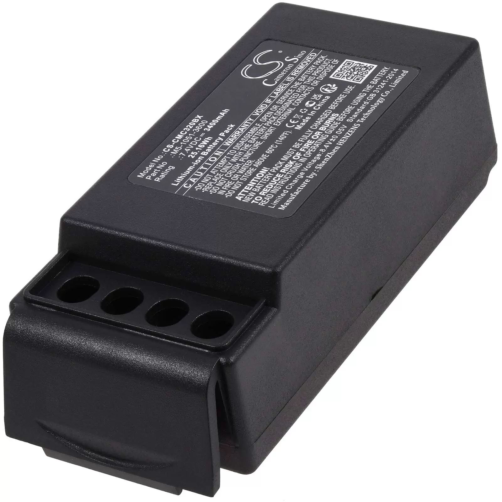 Powerakku passend für Kran-Funkfernsteuerung Cavotec MC-3000,MC-3, Typ M5-1051-3600, nur 2 Kontakte - 7,4V - 3400 mAh