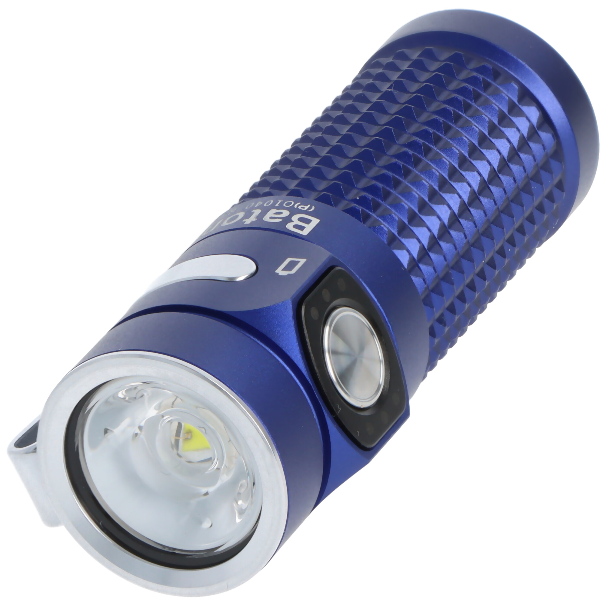 Olight Baton 4 Premium Edition königsblau, LED-Taschenlampe mit Ladecase, ultra-kompakt und leistungsstark, 1300 Lumen