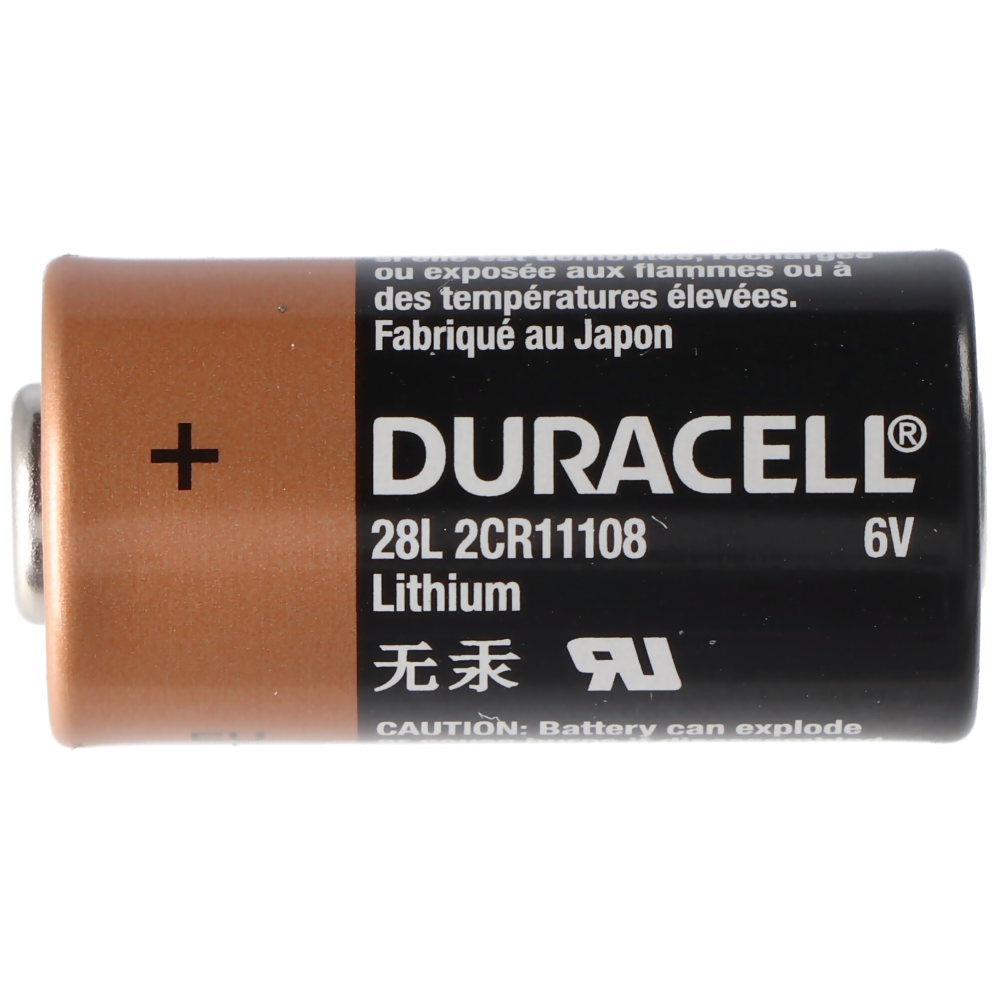 Duracell Photobatterie PX28L Lithium 6V 150mAh, 2CR11108, 2CR13252, L544