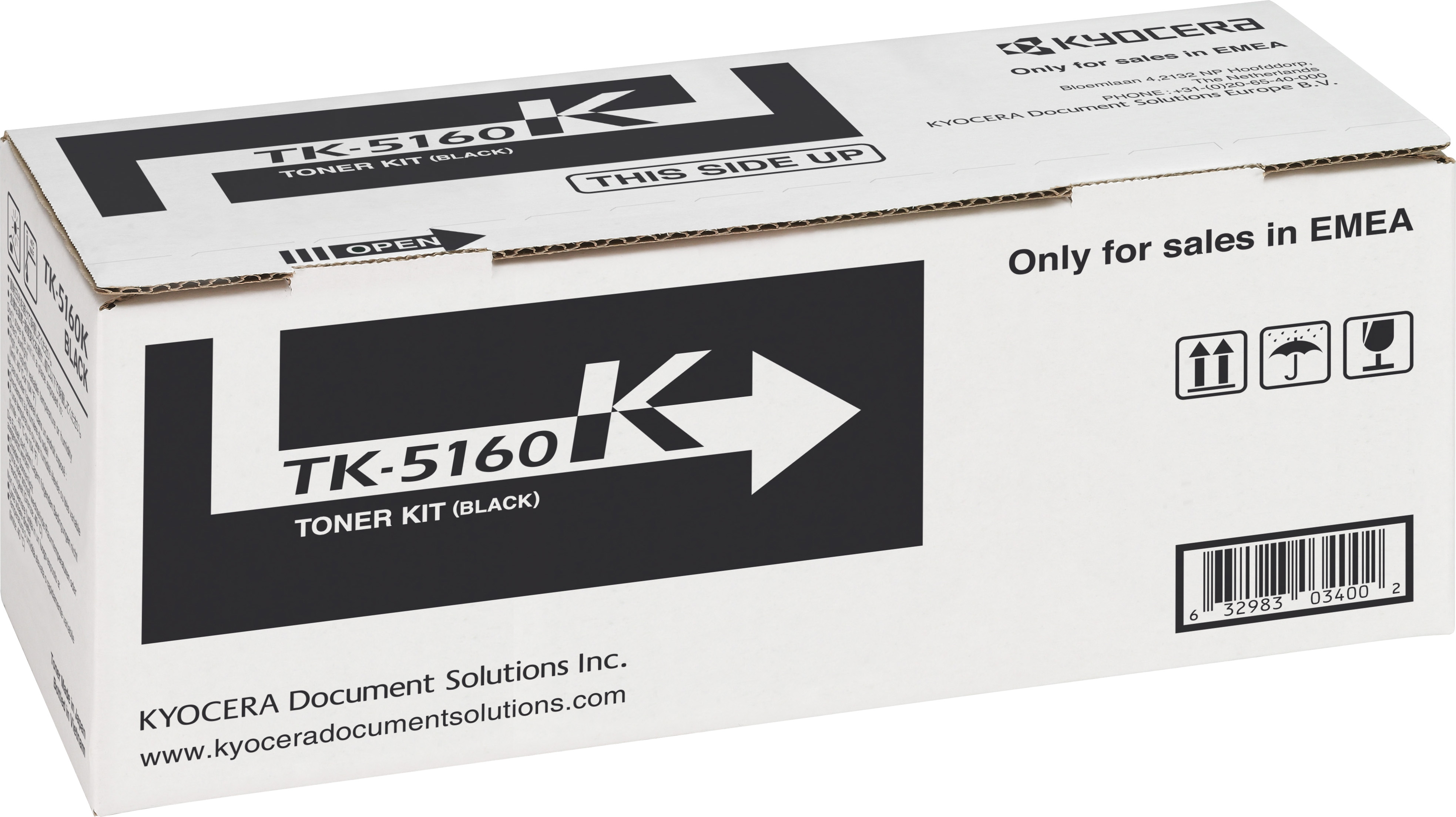 Kyocera Lasertoner TK-5160K schwarz 16.000 Seiten