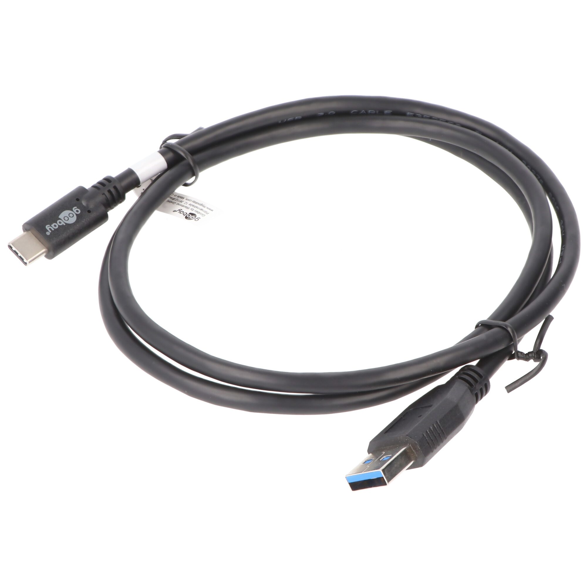 USB-Datenkabel und Ladekabel mit USB-C Stecker auf USB A 3.0