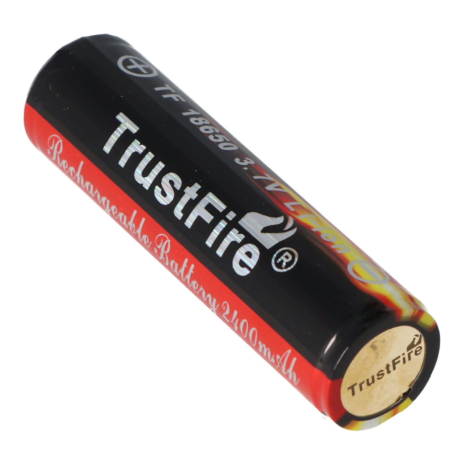 Trustfire 18650 2400mAh 3,7V geschützt, beachten Abmessungen 68,5x18,3mm