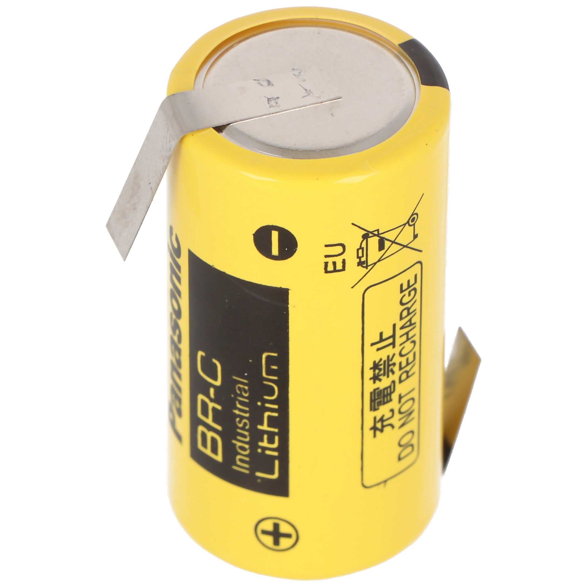 BR-C Panasonic Lithium Batterie Baby mit Lötfahnen in Z-Form, BR26500