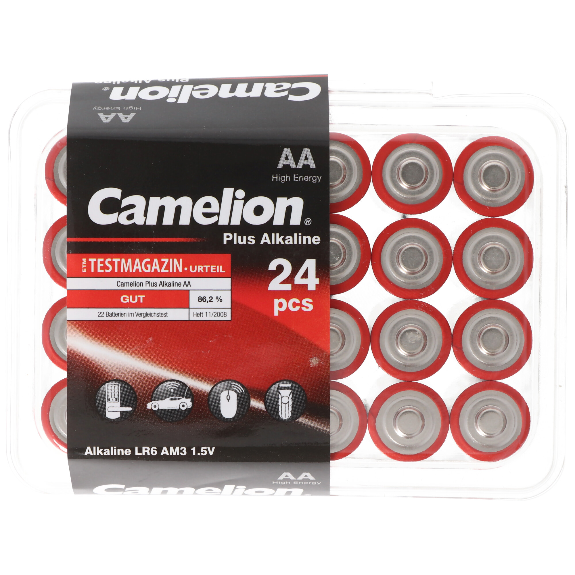 Camelion Plus Alkaline AA Batterien, 24 Stück in praktischer Aufbewahrungsbox