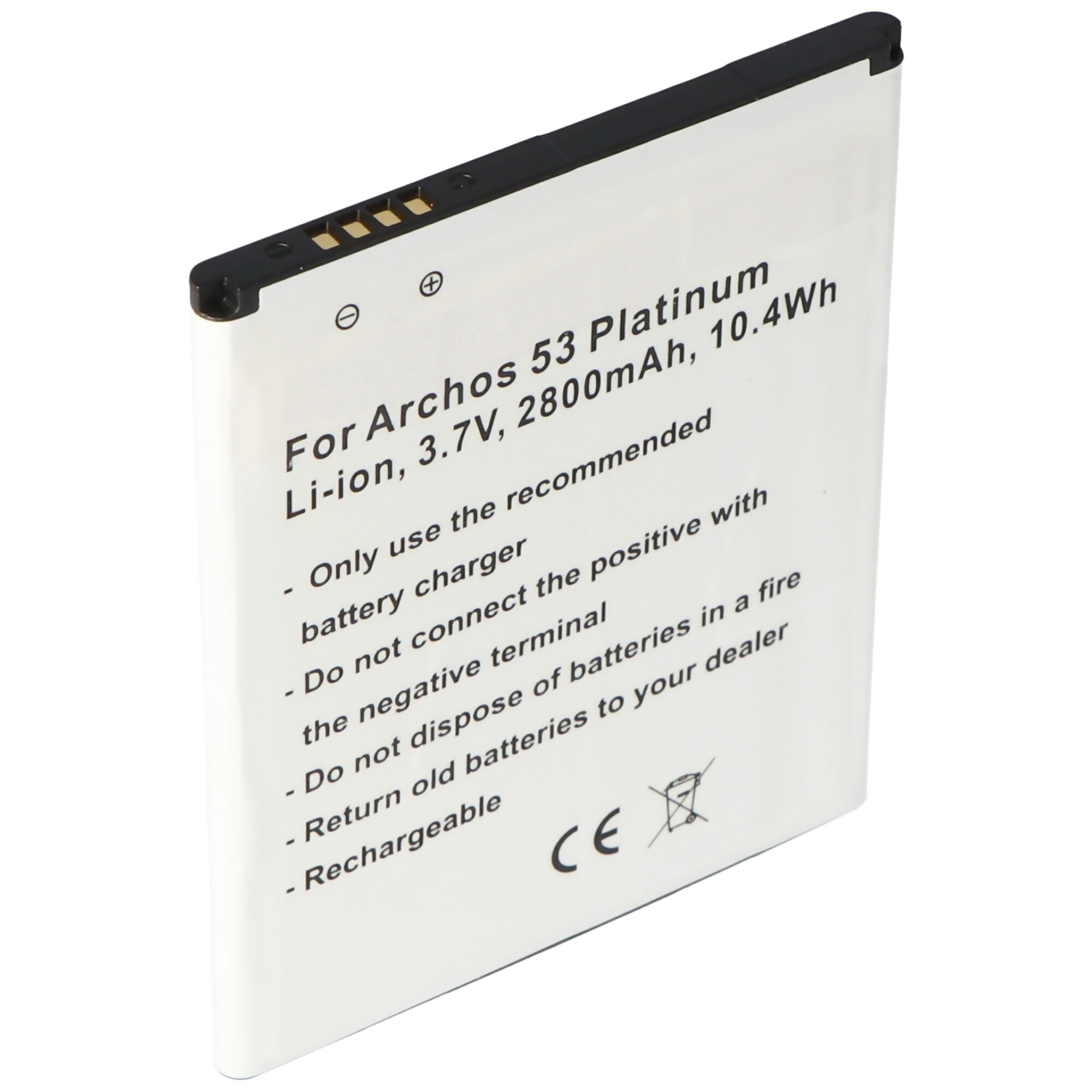 Akku passend für den Archos 53 Platinum Akku AC53PL Li-Polymer 2800mAh