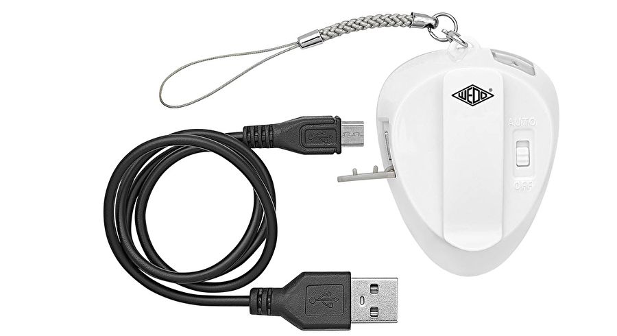 Handtaschenlicht mit 2 LEDs, mit praktischem IR-Sensor, wiederaufladbare Leuchte für die Handtasche, inklusive Micro-USB-Ladekabel