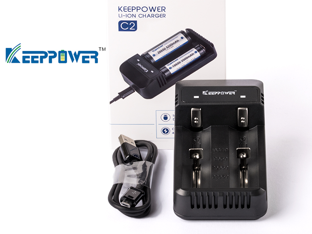 KeepPower C2 Ladegerät für Lithium-Ionen-Akkus