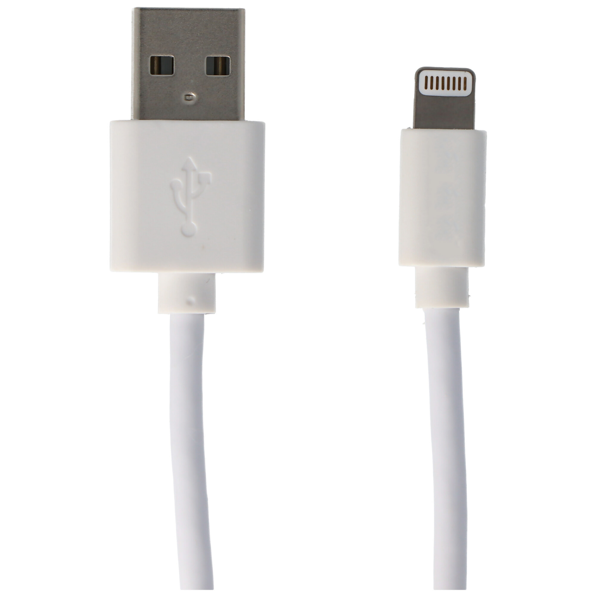 USB Lade- & Synckabel für iPhone, Apple iPod oder iPod mit Lightning Connector, weiß 2 Meter