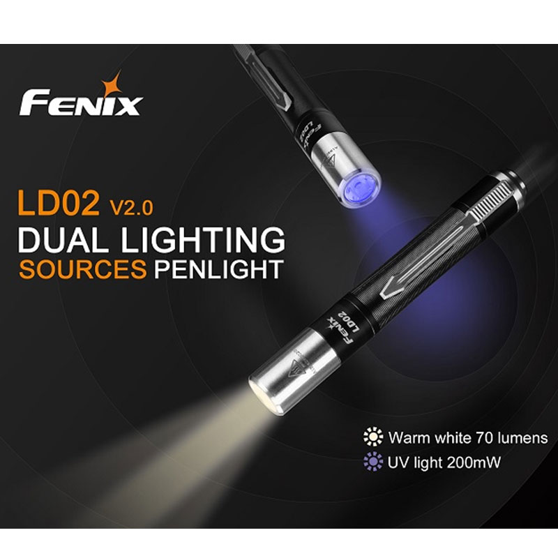 Fenix LD02 V2.0 Cree XQ-E HI LED und UV Licht Taschenlampe