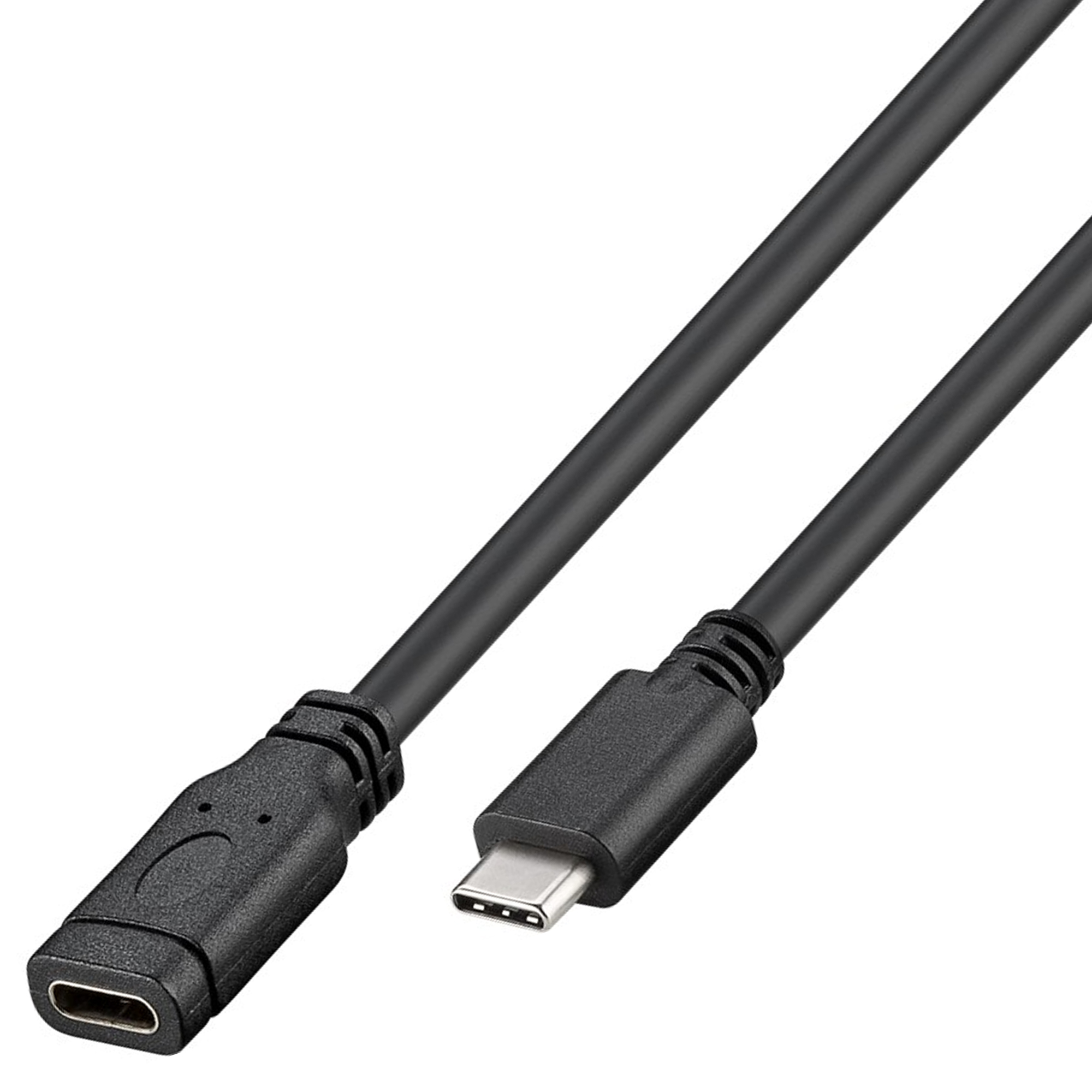 USB-C Verlängerung USB 3.1 Generation 1 von USB-C auf USB-C Länge 1 Meter Farbe Schwarz