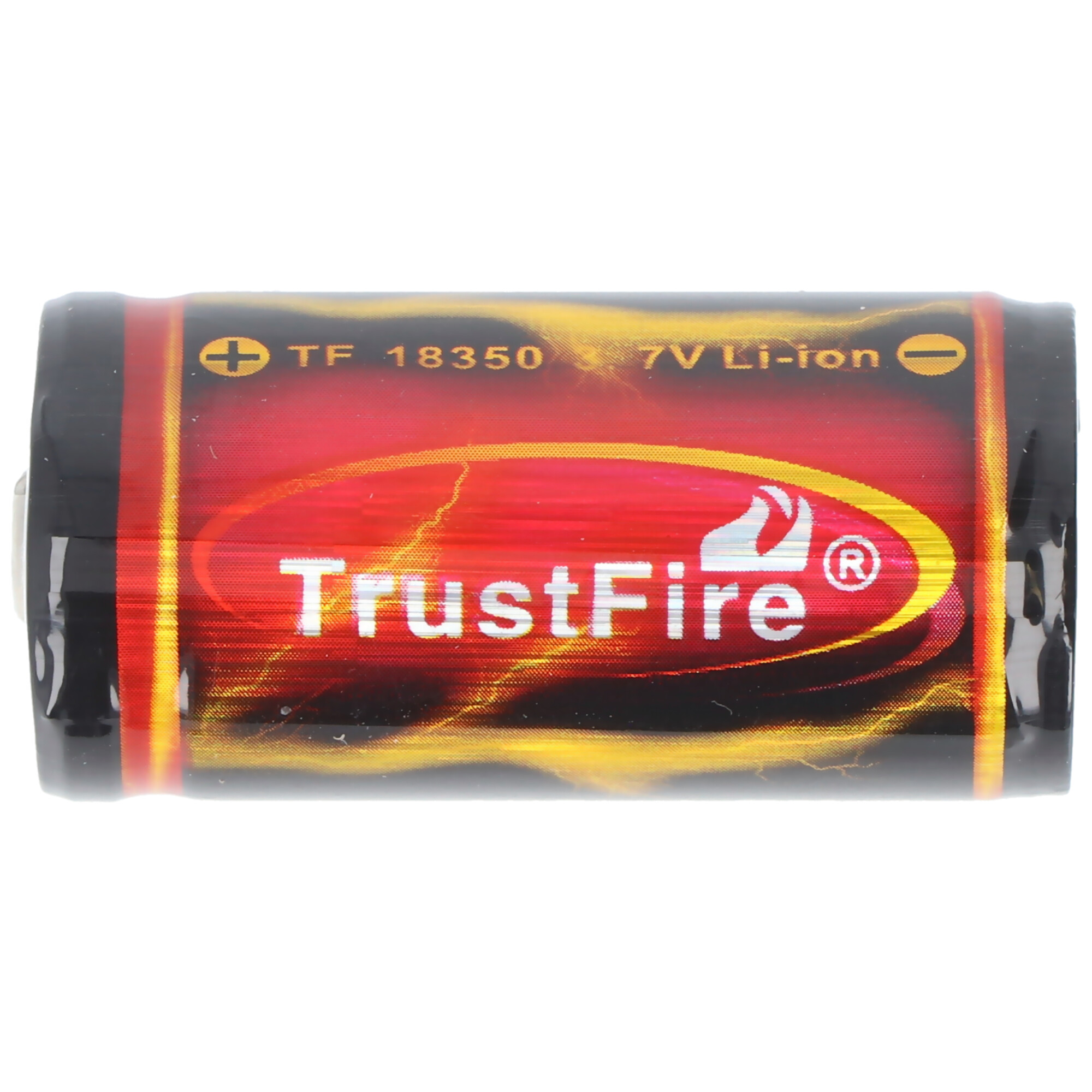 Trustfire 18350, 1200mAh 3.7V geschützt, Abmessungen beachten ca. 38,36x18,25mm