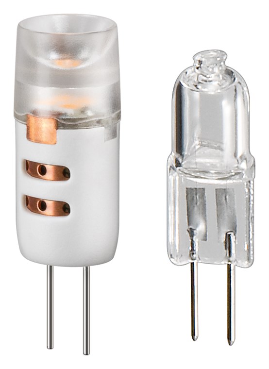 Goobay LED Kompaktlampe, 1,1 W - Sockel G4, warmweiß, nicht dimmbar