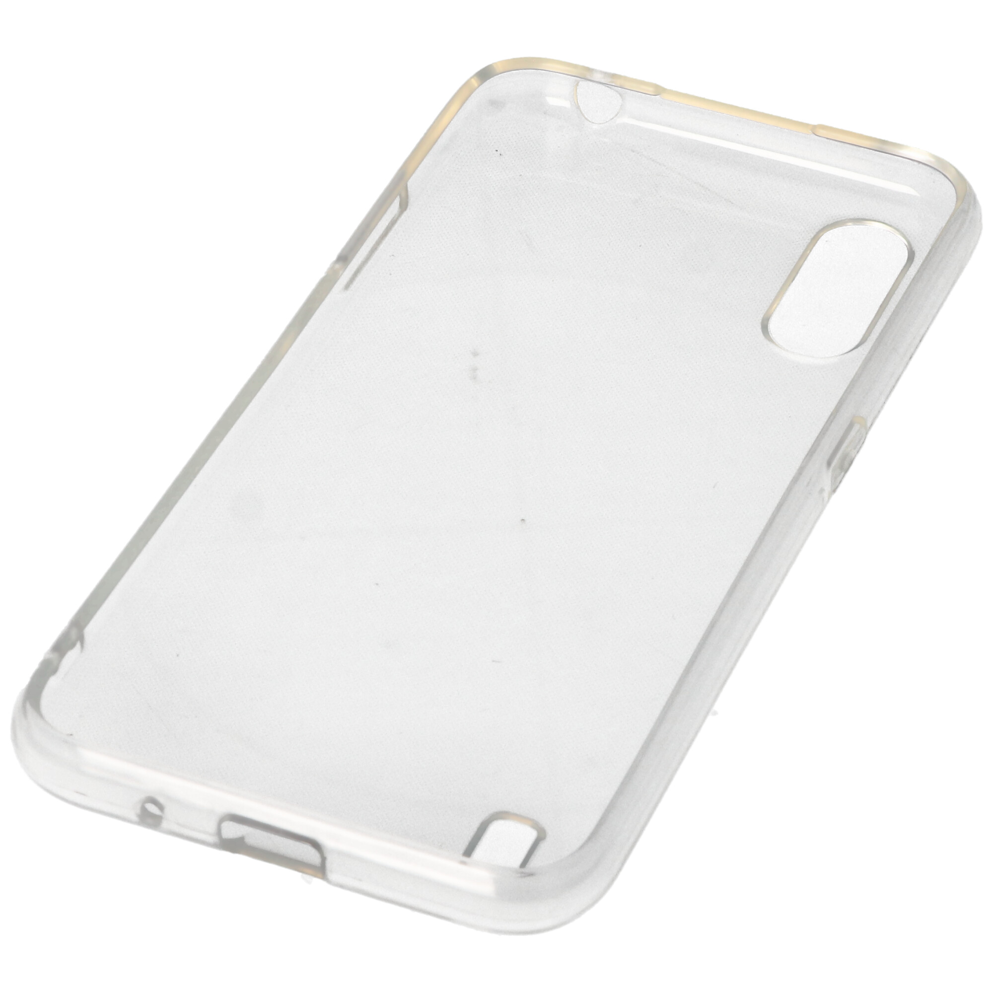 Hülle passend für Samsung Galaxy A01 - transparente Schutzhülle, Anti-Gelb Luftkissen Fallschutz Silikon Handyhülle robustes TPU Case