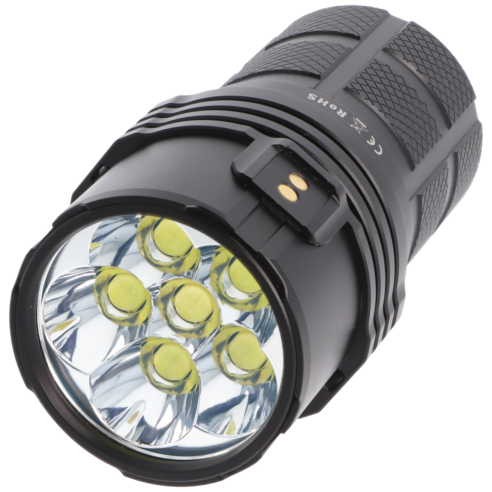 25000 Lumen Imalent MS06 LED-Taschenlampe mit starken 25.000 Lumen, bis zu 513 Meter, inklusive 3 Akkus
