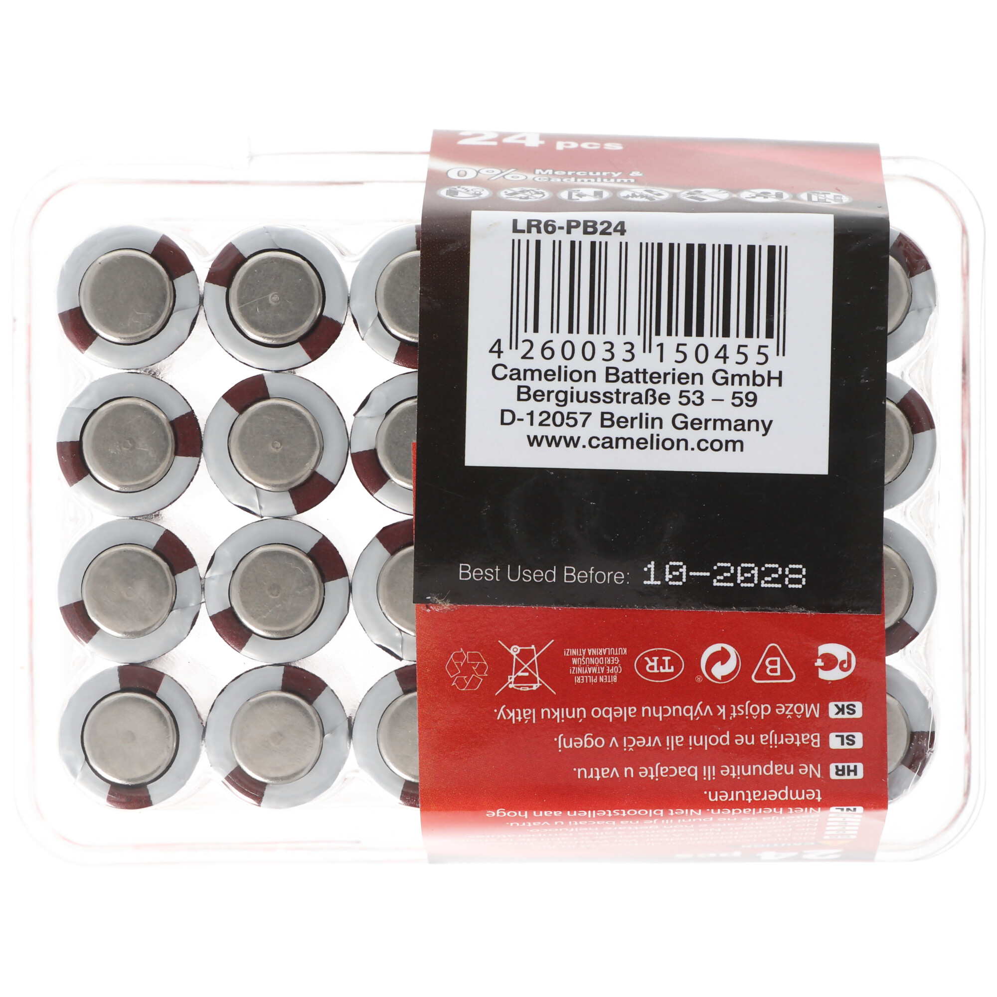 Camelion Plus Alkaline AA Batterien, 24 Stück in praktischer Aufbewahrungsbox