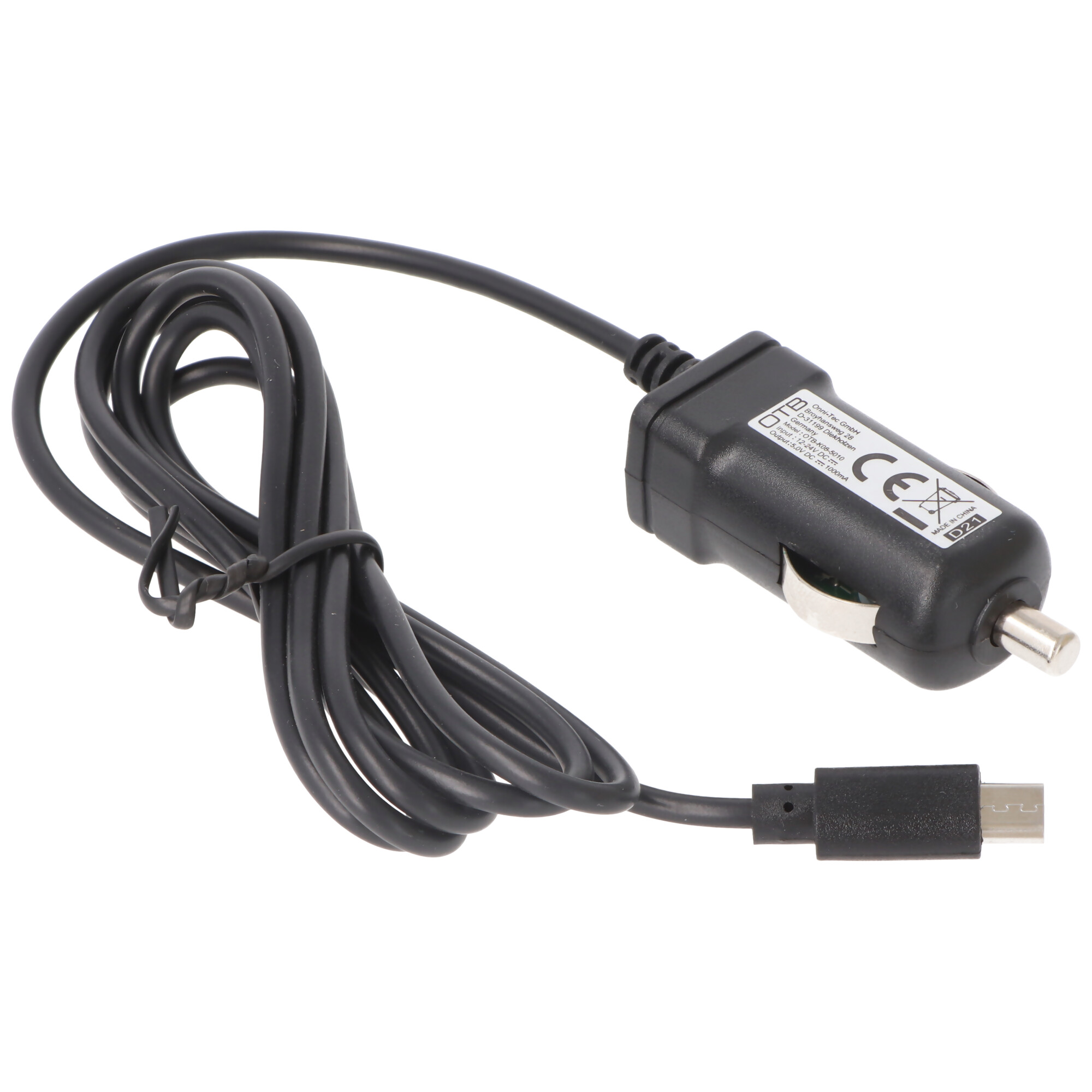 AccuCell KFZ-Ladekabel Mini-USB - 1A
