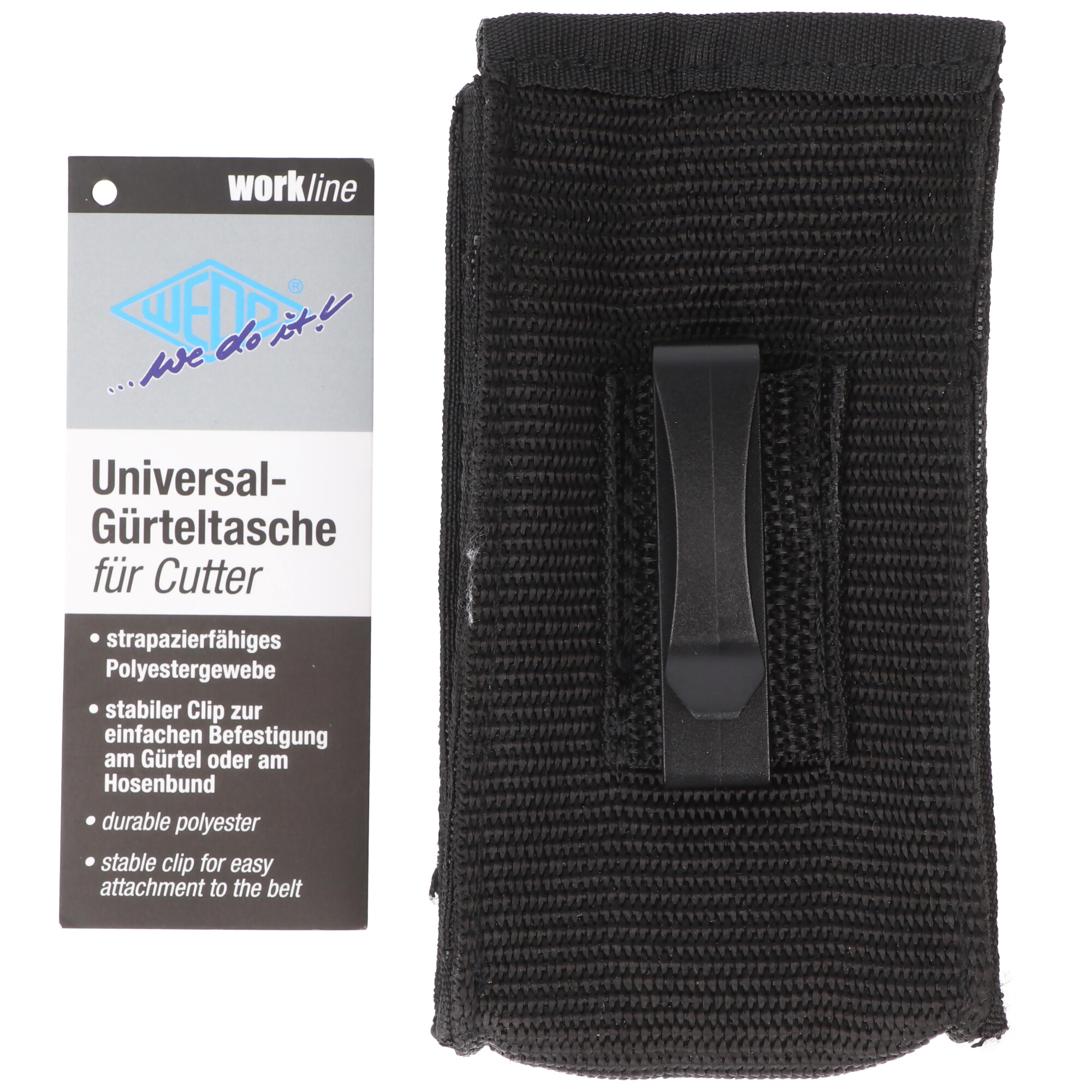 Universal-Gürteltasche für Cutter, strapazierfähiges Polyestergewebe, mit Clip zur einfachen Befestigung am Gürtel oder am Hosenbund