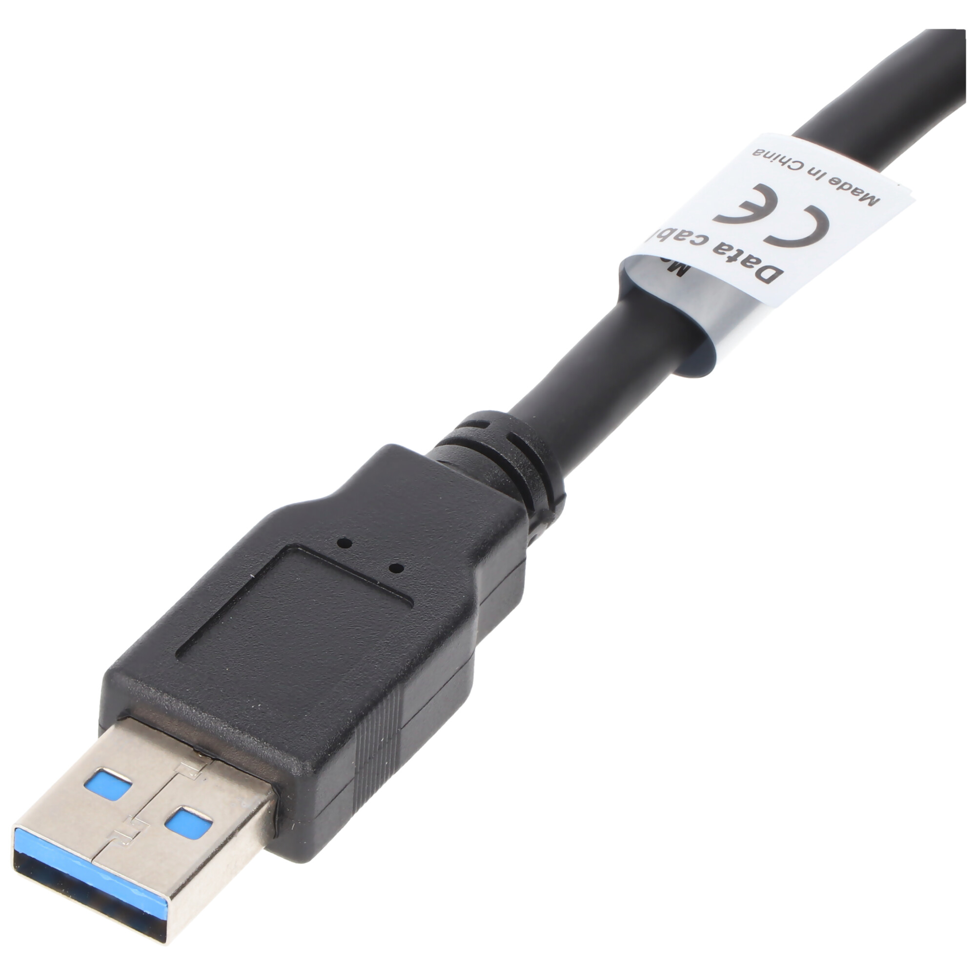 Datenkabel kompatibel zu Micro-USB 3.0, 1 Meter, Farbe schwarz