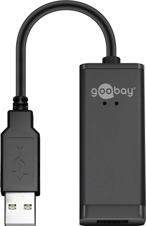 Goobay USB 2.0 Fast Ethernet Netzwerkkonverter - zum Anschluss eines PC/MAC mit USB-Anschluss an ein Ethernet Netzwerk