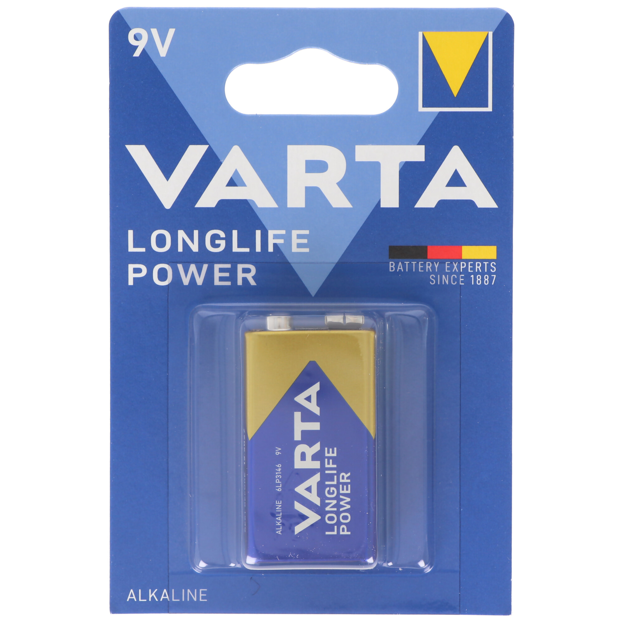 Varta Longlife Power (ehem. High Energy) 9V E-Block 4922 Batterie 1-er Blister