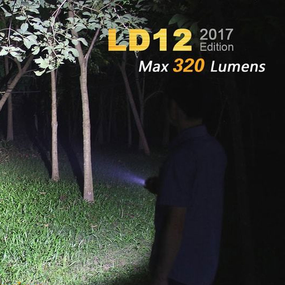 Fenix LD12 LED-Taschenlampe 2017 CREE XP-G2 R5 neutralweiß inklusive 1x Mignon AA Batterie