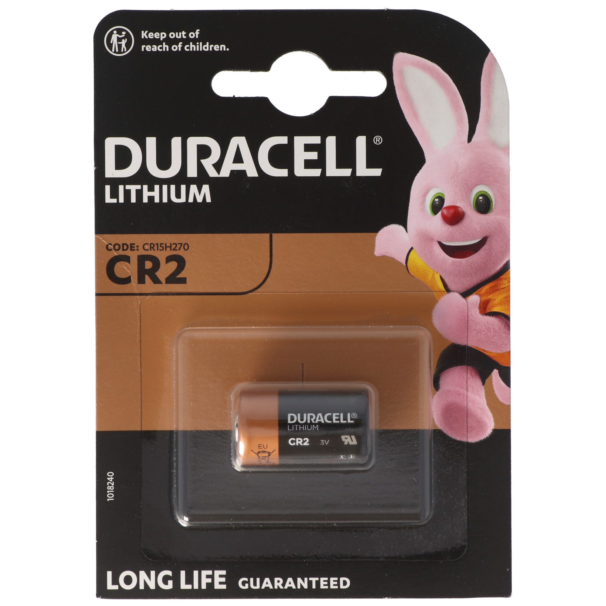 Duracell Photobatterie CR2 Lithium 3Vmax. 850mAh im 1er Blister, CR15H270