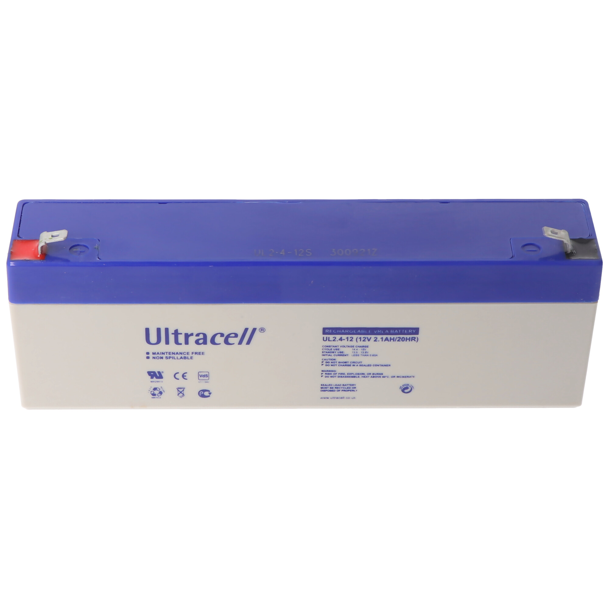 Ultracell UL2.4-12 Blei-Akku 12 Volt 2,1 Ah, Faston 187, 4,8mm