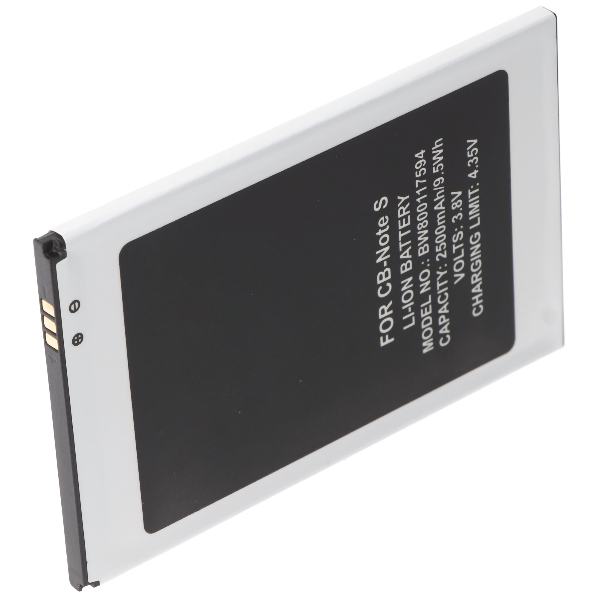 Li-Ion-Akku 2500mAh 3.7 Volt für Smartphone Cubot Note S, 99,3x64,9x4,4mm