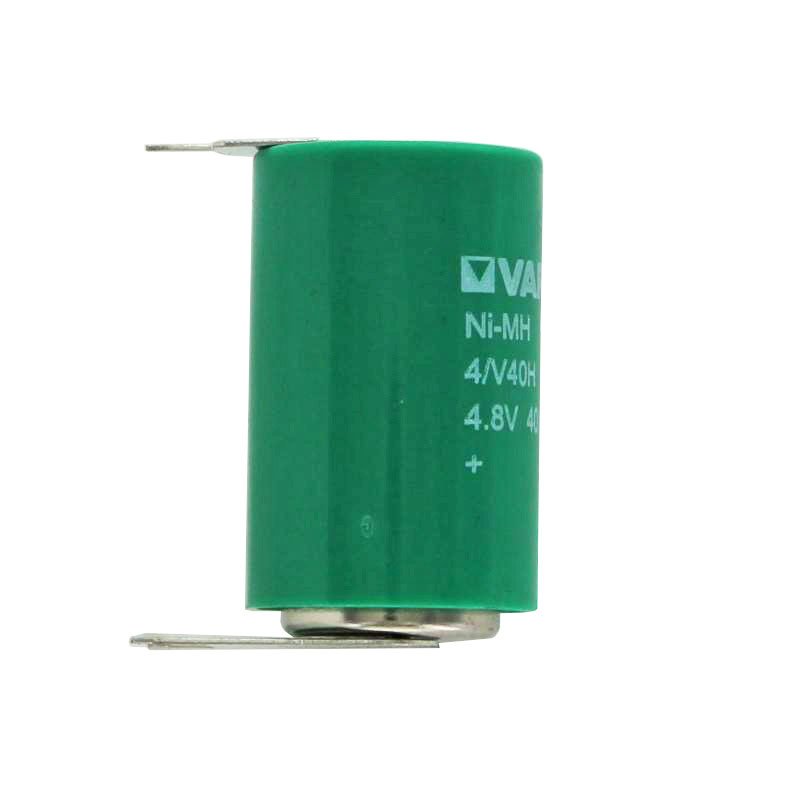 Varta 4/V40H NiMH battery 55604, MH 13654 mit 3-er Print -/++
