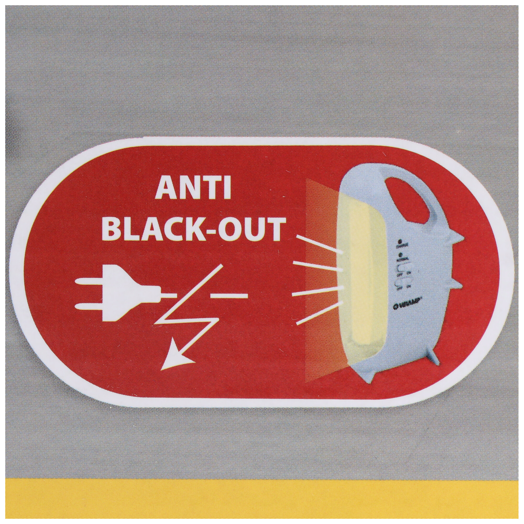Akku-Leuchte mit Anti Black-Out Funktion, tragbare wiederaufladbare LED-Notleuchte, 320 Lumen, mit Transformator